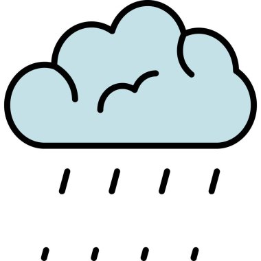 bulut yağmuru hava simgesi