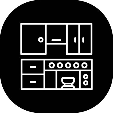 Modern simgenin vektör illüstrasyonu