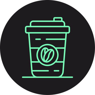 Kağıt bardağın vektör illüstrasyonu