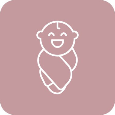 bebek ikonu vektör illüstrasyonu