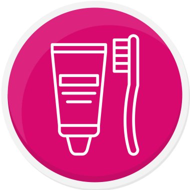 Güzellik ve moda simgelerinin vektör çizimi