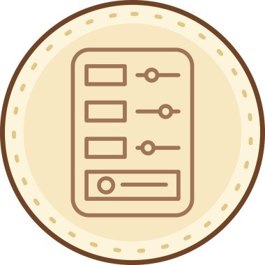 Bozuk para web simgesi, basit vektör illüstrasyonu