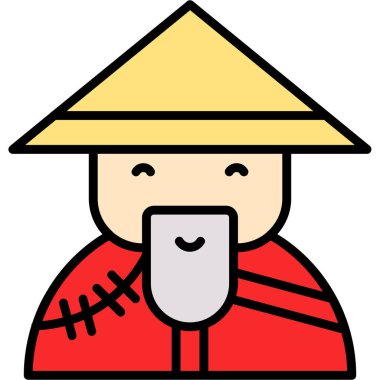 Şapkalı Çinli bir hayran.