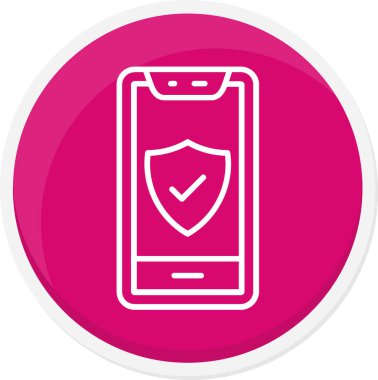 Akıllı telefon simgesinin vektör illüstrasyonu