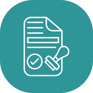 Belge. Web simgesi basit illüstrasyon