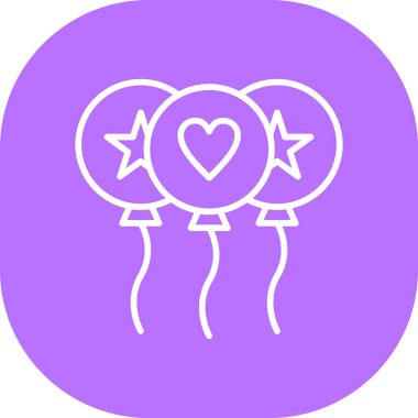 Bir kalp simgesinin vektör illüstrasyonu