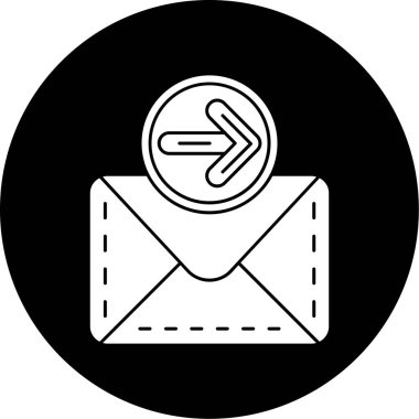 E- posta simgesinin vektör illüstrasyonu