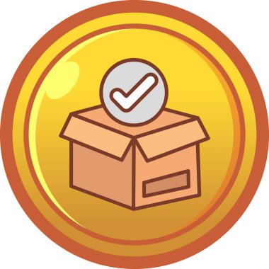 kutu simgesi vektör illüstrasyonu