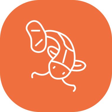 Bir balık simgesinin vektör çizimi