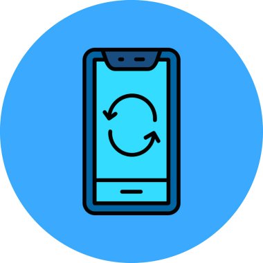 akıllı telefon simgesi vektör illüstrasyonu