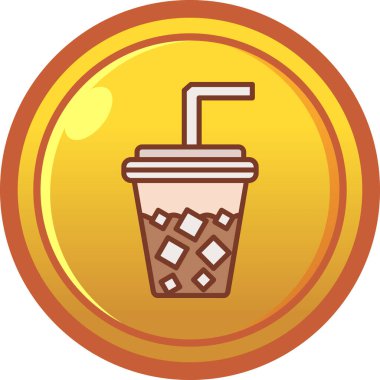 kahve fincanı vektör simgesi, basit biçim