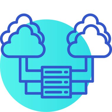 Bulut hesaplama. Web simgesi