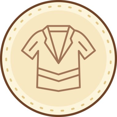 Takım elbisenin vektör illüstrasyonu