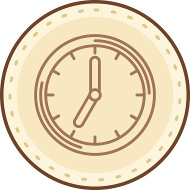 Saat simgesinin vektör illüstrasyonu