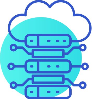Bulut. Web simgesi basit illüstrasyon
