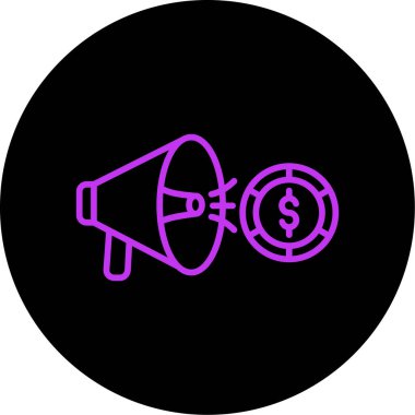 vektör sözcüsü Simgesi illüstrasyonu