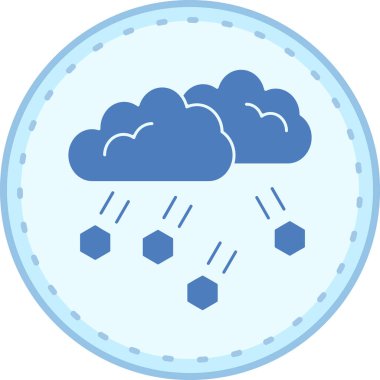 Bulut simgesi. Web için hava vektörü simgelerinin basit gösterimi