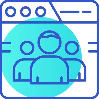 video konferans simgesi, vektör illüstrasyon tasarımı