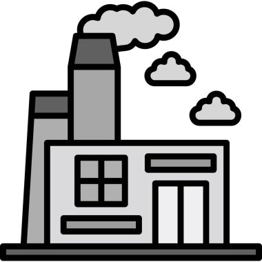 inşaat fabrikası ikonu