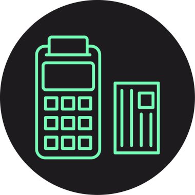 hesap makinesi simgesi vektör illüstrasyonu