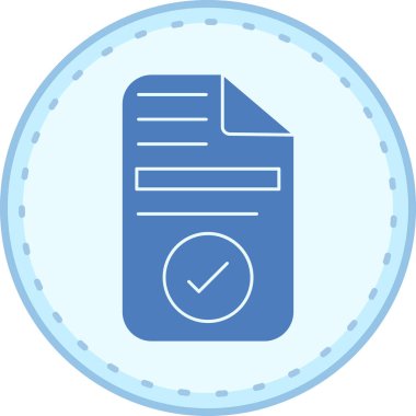 Kontrol listesi. Web simgesi basit illüstrasyon