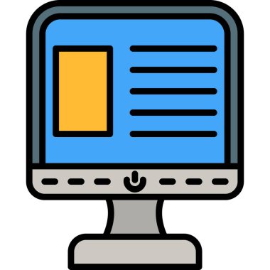 izleyici ikon vektör illüstrasyonu