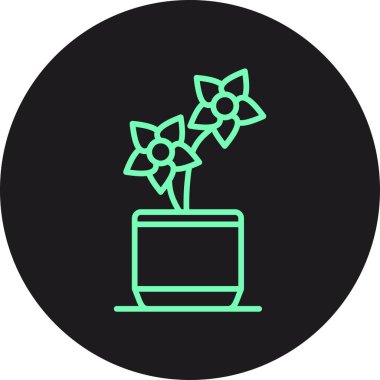 bitki simgesi vektör illüstrasyonu