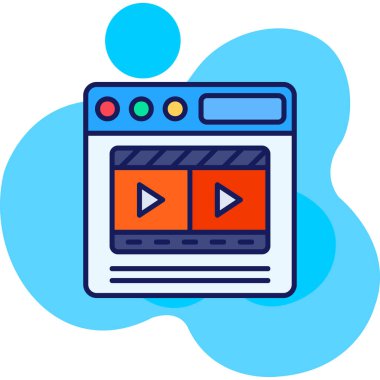 Web tasarım simgesi, vektör illüstrasyonu