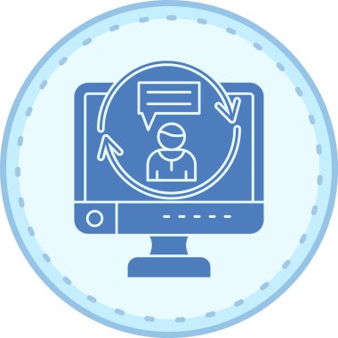 Dizüstü bilgisayar simgesinin vektör çizimi