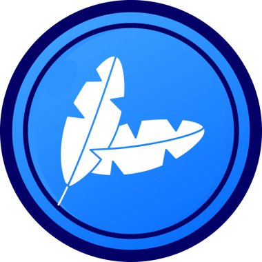 Bir düzlem simgesinin vektör çizimi