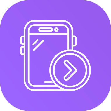 Mobil simge soyut grupta izole edildi