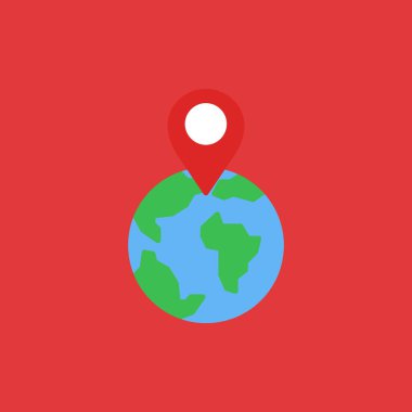 Küresel simge vektör illüstrasyonu