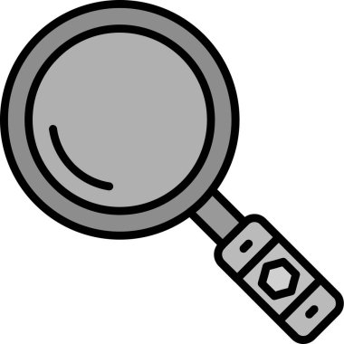 Büyüteç. Web simgesi basit illüstrasyon