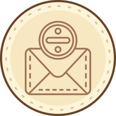 Zarf. Web simgesi vektör illüstrasyonu