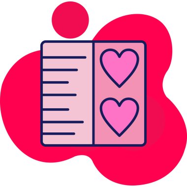 kalp simgesi, vektör illüstrasyonu