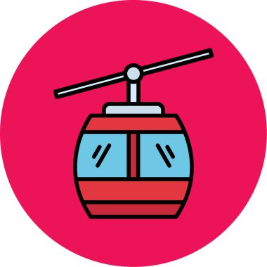 Bir helikopter simgesinin vektör illüstrasyonu