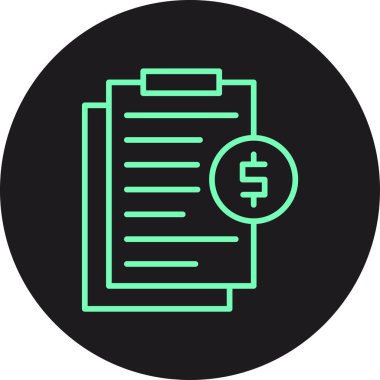 Dolar simgesi vektör illüstrasyonu