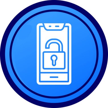 Kilit. Web simgesi basit illüstrasyon