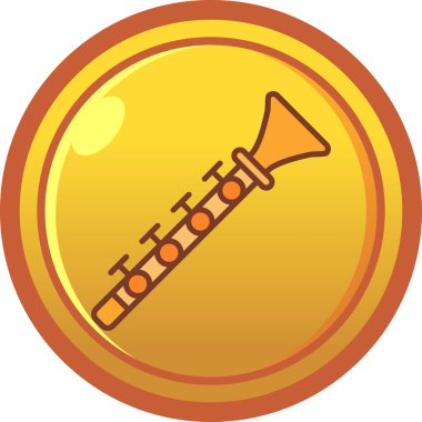 Trompet. Web simgesi basit tasarım