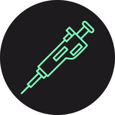 Şırınga ikonu vektör çizimi