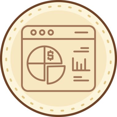 iş finans simgesi, vektör illüstrasyonu