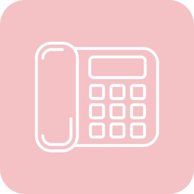 Telefon simgesinin vektör illüstrasyonu