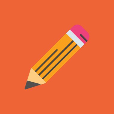 Kalem simgesi. düz dizayn biçimi 10