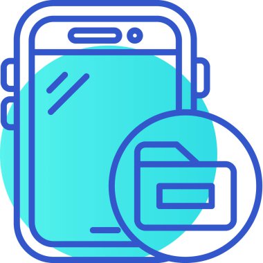 Bir telefon simgesinin vektör çizimi, bir telefon simgesi