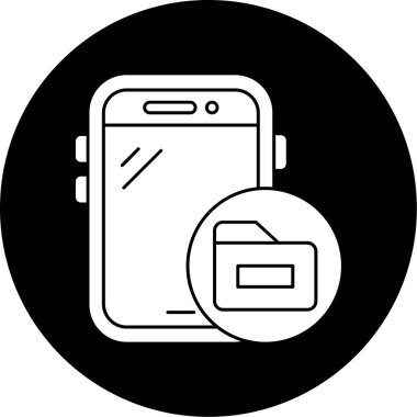 akıllı telefon simgesi vektör illüstrasyonu