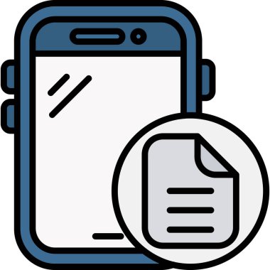 Akıllı telefon. Web simgesi basit illüstrasyon