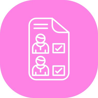 Kontrol listesi simgesi, vektör illüstrasyonu