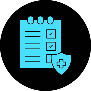 Kontrol listesi simgesi vektör illüstrasyonu