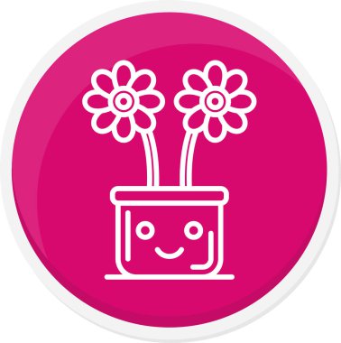 Çiçeğin vektör illüstrasyonu