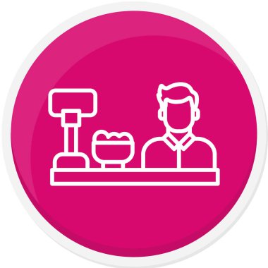 Gıda modern simgesinin vektör çizimi